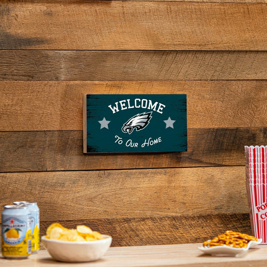 Team Sports America Exclusive - Philadelphia Eagles Wood Wall Sign, 6x11
