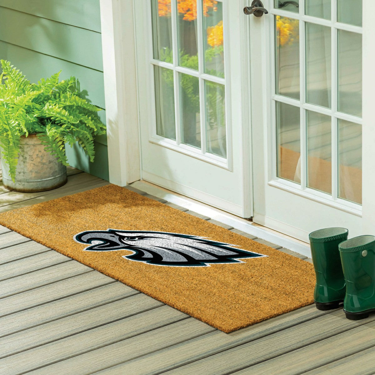 Team Sports America Everyday - Philadelphia Eagles Extra Large Full Color Coir Mat, 60"x24"