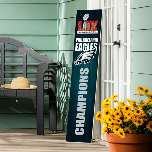 Team Sports America Essential - Philadelphia Eagles Super Bowl 59 Champions Porch Leaner, 46"