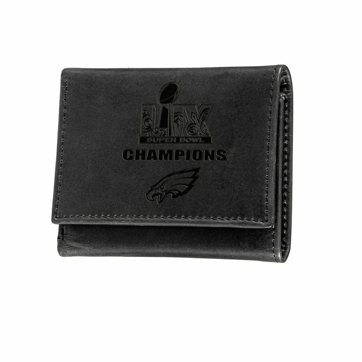 Team Sports America Everyday - Philadelphia Eagles Super Bowl 59 Champions Wallet, Tri-fold, Black
