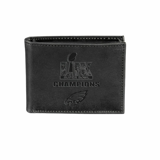 Team Sports America Signature - Philadelphia Eagles Super Bowl 59 Champions Wallet, Bi-fold, Black