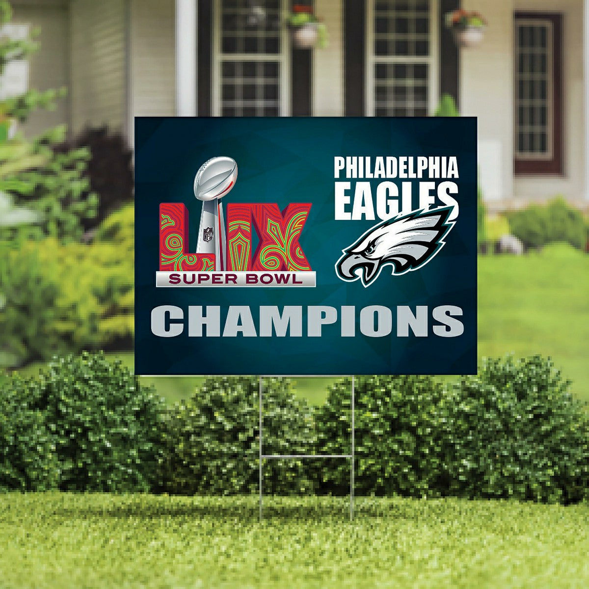 Team Sports America Classic - Philadelphia Eagles Super Bowl 59 Champions Cororplast Yard Sign