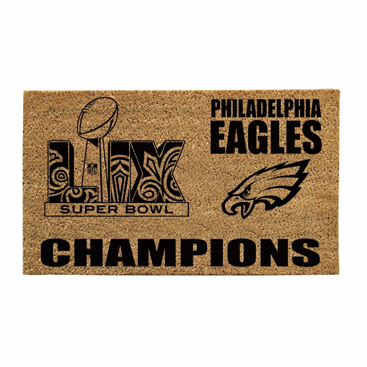Team Sports America Everyday - Philadelphia Eagles Super Bowl 59 Champions Coir Mat, One Color