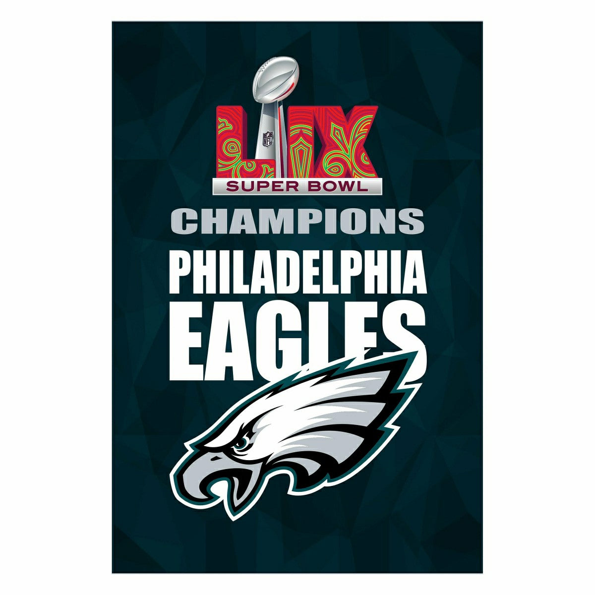 Team Sports America Best Seller - Philadelphia Eagles Super Bowl 59 Champions Flag, House