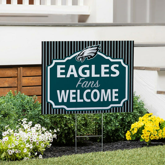 Team Sports America Everyday - Philadelphia Eagles Coroplast Yard Sign, "Fans Welcome"