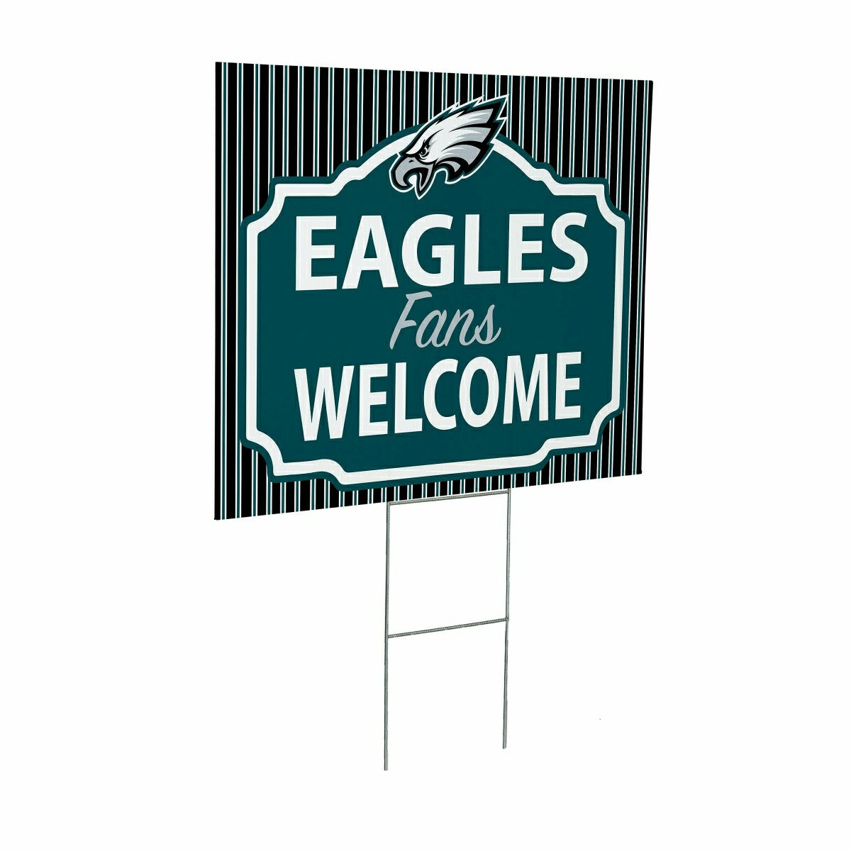 Team Sports America Everyday - Philadelphia Eagles Coroplast Yard Sign, "Fans Welcome"