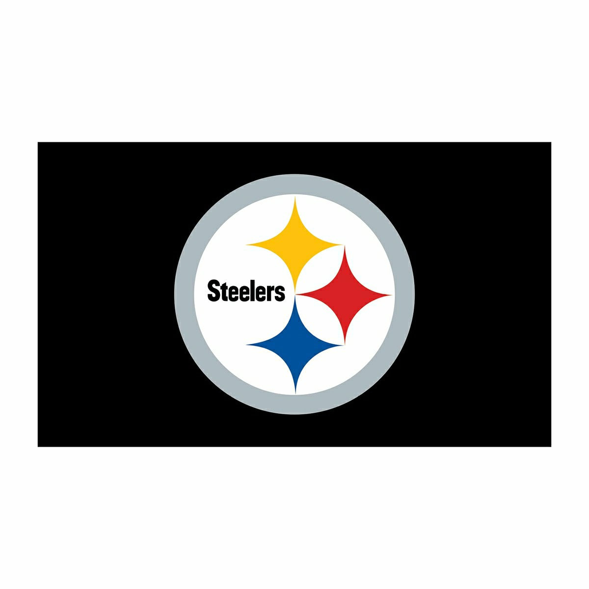 Team Sports America Best Seller - Full Color PVC Mat, 16" x 28", Pittsburgh Steelers