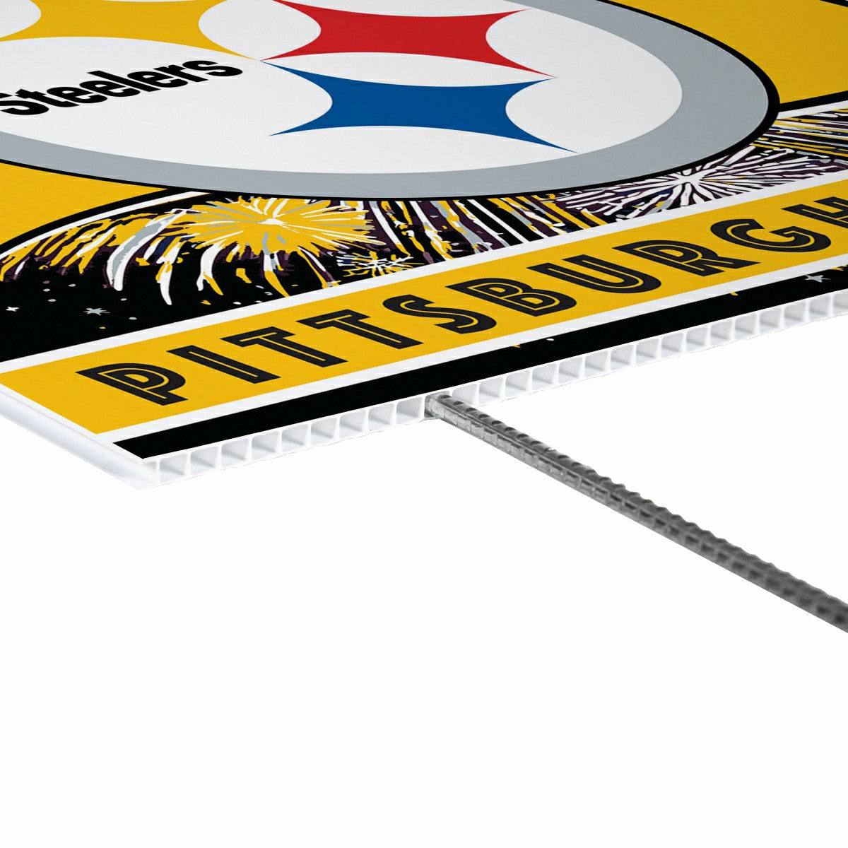 Team Sports America Recommended - Pittsburgh Steelers Yard Sign, Patriotic