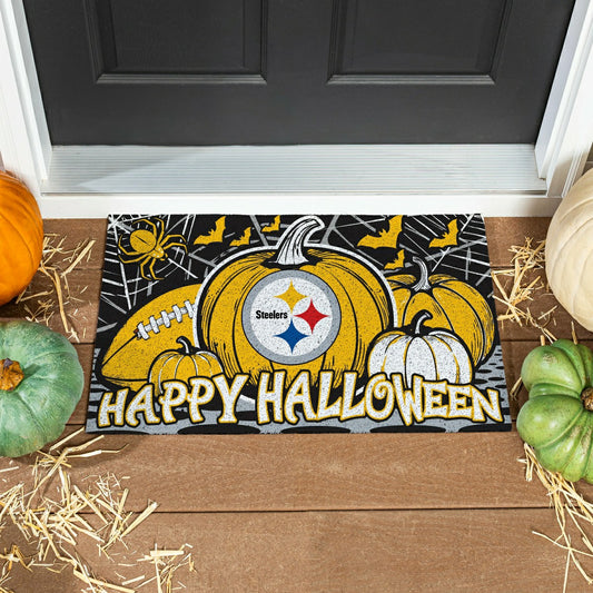 Team Sports America Classic - Pittsburgh Steelers Halloween PVC Mat, 28"x16"