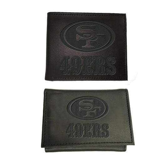 Team Sports America Value - San Francisco 49ers, Bi-Fold and Tri-Fold Wallet Gift Set, Black