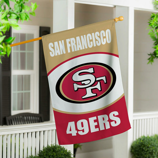 Team Sports America Recommended - San Francisco 49ers Suede Flag, House
