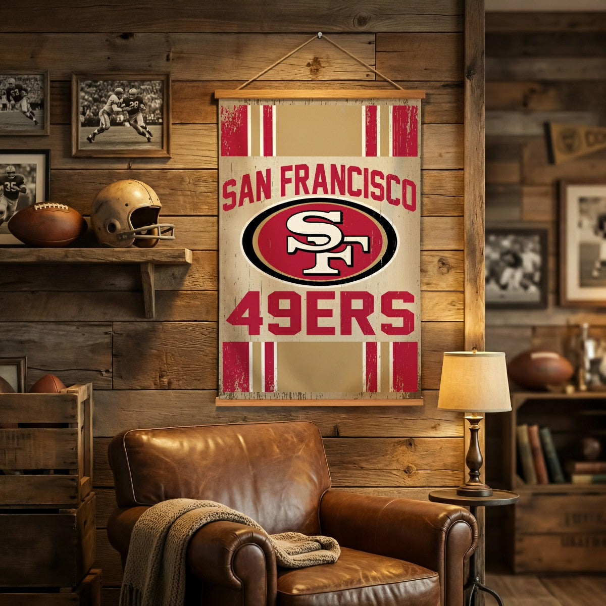 Team Sports America Trending - San Francisco 49ers, Canvas Wall Tapestry, Medium, 36x24