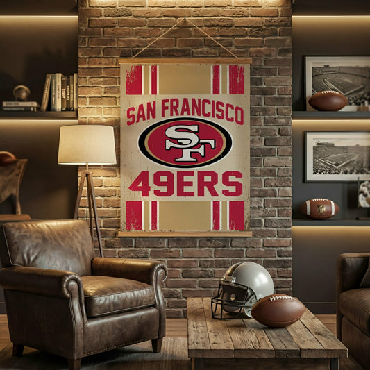 Team Sports America Best Seller - San Francisco 49ers, Canvas Wall Tapestry, Large, 54x36
