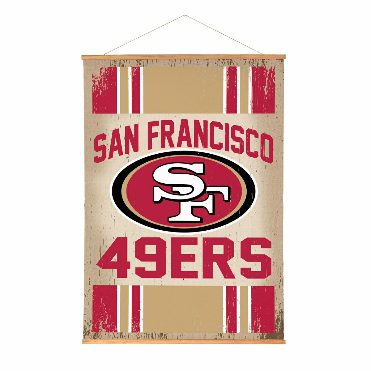 Team Sports America Best Seller - San Francisco 49ers, Canvas Wall Tapestry, Large, 54x36