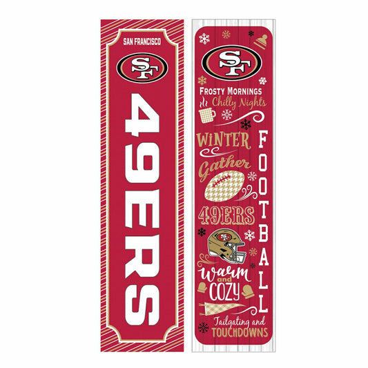 Team Sports America Value - 46" Double Sided Leaner, San Francisco 49ers, Winter Seasonal