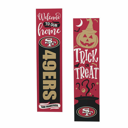 Team Sports America Trending - 47" Double Sided Leaner, San Francisco 49ers, Halloween