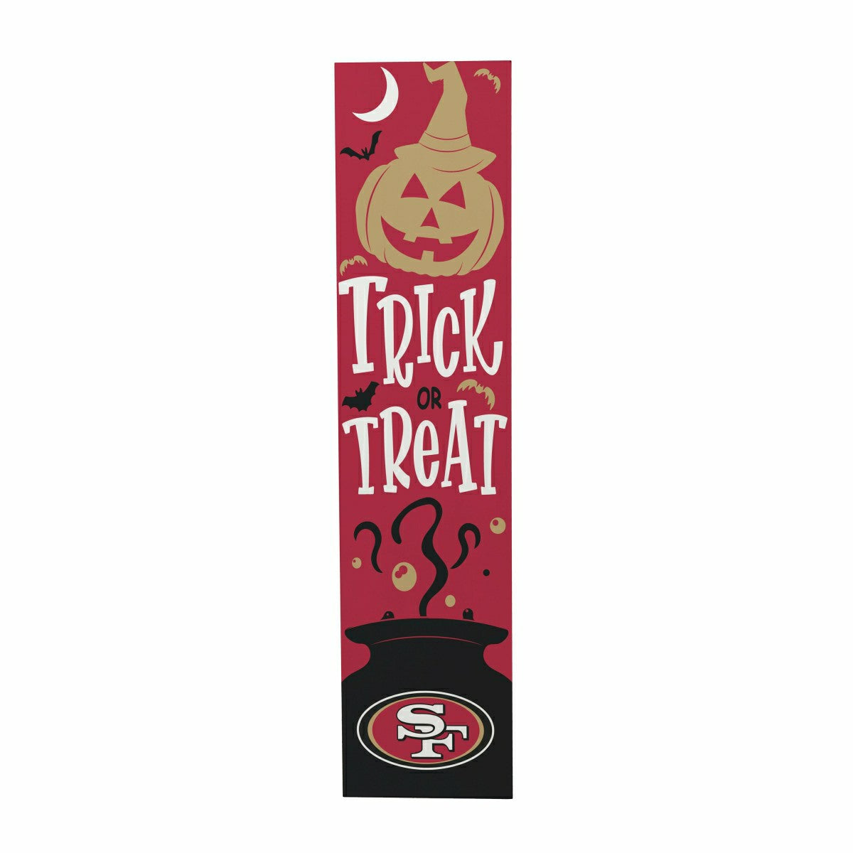 Team Sports America Trending - 47" Double Sided Leaner, San Francisco 49ers, Halloween