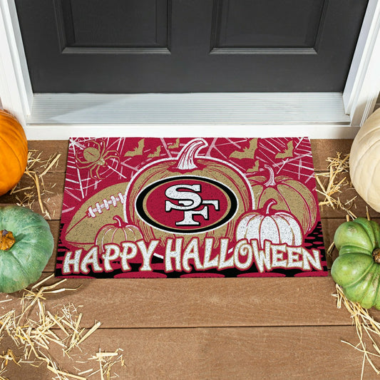 Team Sports America Exclusive - San Francisco 49ers Halloween PVC Mat, 28"x16"