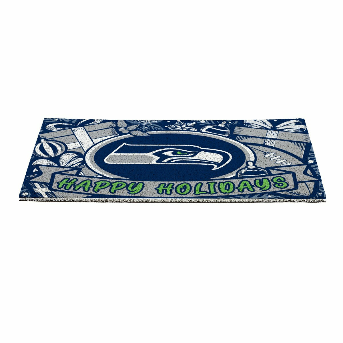 Team Sports America Classic - Seattle Seahawks Holiday PVC Mat, 28"x16"