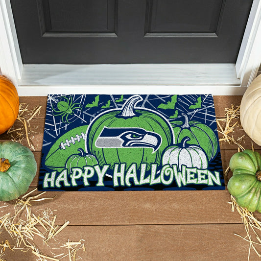 Team Sports America Essential - Seattle Seahawks Halloween PVC Mat, 28"x16"