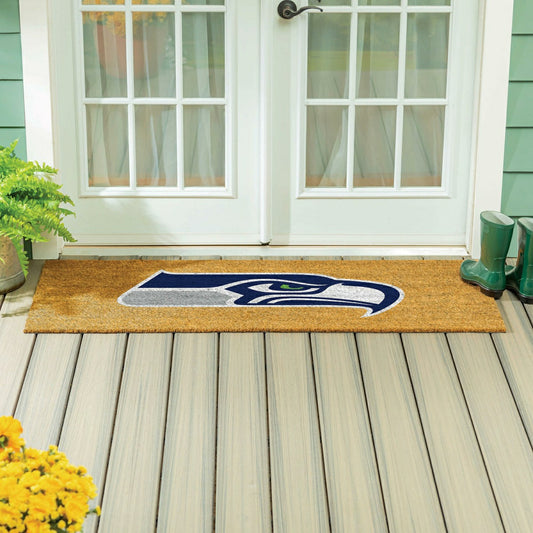 Team Sports America Signature - Seattle Seahawks Extra Large Full Color Coir Mat, 60"x24"