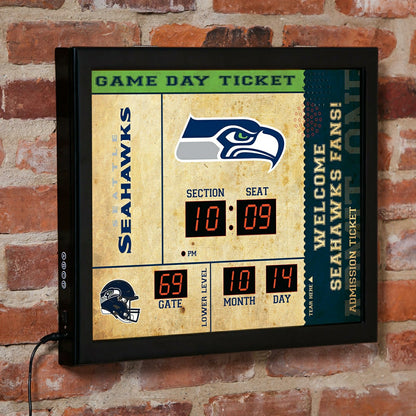 Team Sports America Everyday - Scoreboard Wall Clock, Seattle Seahawks