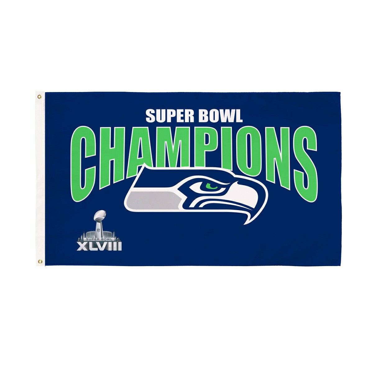 Team Sports America Value - Seattle Seahawks Superbowl XLVIII Champions Football 3x5 Flag