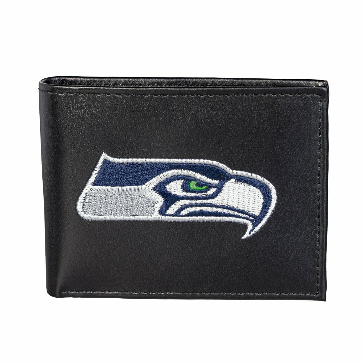 Team Sports America Trending - Seattle Seahawks Black Bi-Fold Embroidered Wallet w/ RFID Blocking