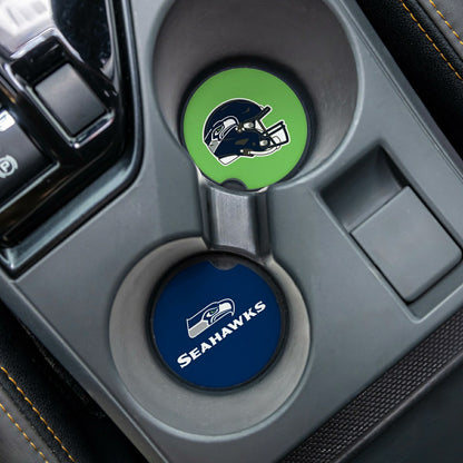 Team Sports America Best Seller - Seattle Seahawks Car Coaster Set, 2pc