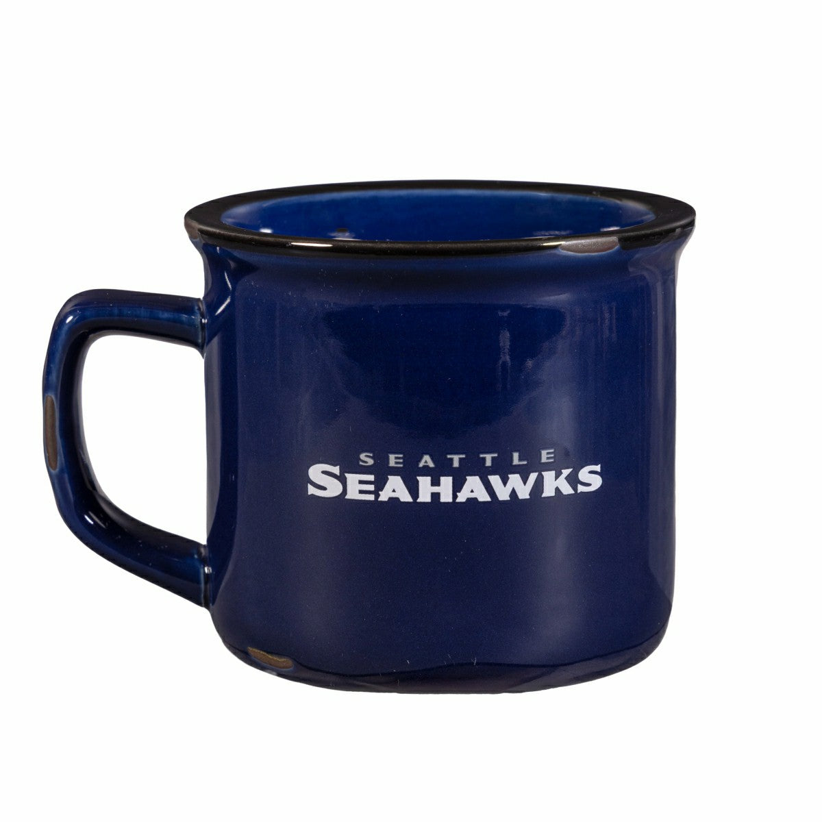 Team Sports America Signature - Seattle Seahawks Ceramic Camp Cup with Enamel Finish, 14oz