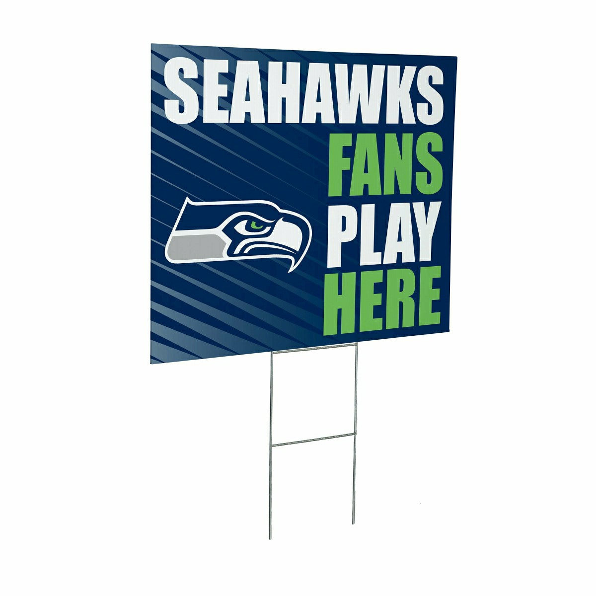 Team Sports America Essential - Seattle Seahawks Coroplast Yard Sign "Fans Play Here"