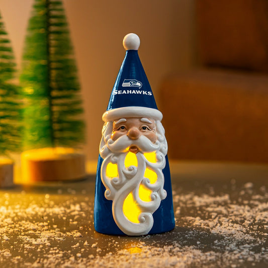 Team Sports America Trending - Seattle Seahawks Santa LED Statuary, 8"