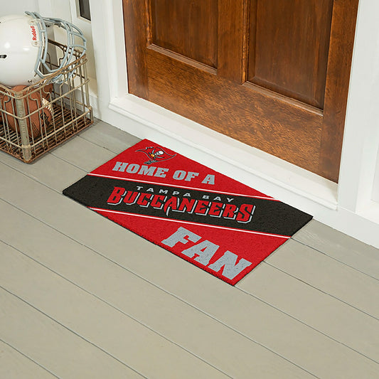 Team Sports America Trending - Tampa Bay Buccaneers, PVC Mat COLOR, Home of a Fan