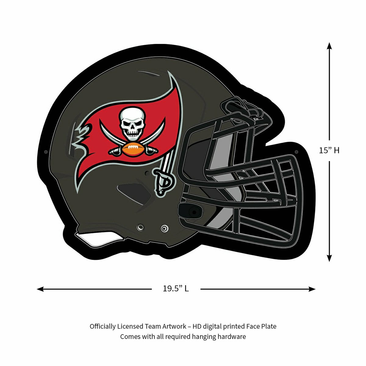 Team Sports America Exclusive - LED Wall Decor, Helmet, Tampa Bay Buccaneers