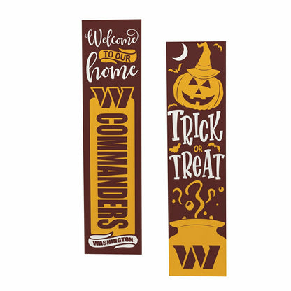 Team Sports America Value - 47" Double Sided Leaner, Washington Commanders, Halloween