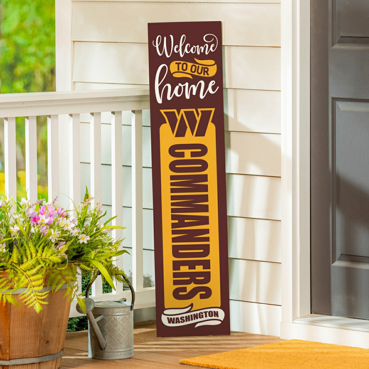 Team Sports America Value - 47" Double Sided Leaner, Washington Commanders, Halloween