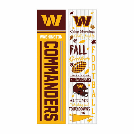 Team Sports America Trending - 46" Double Sided Leaner, Washington Commanders, Fall Seasonal
