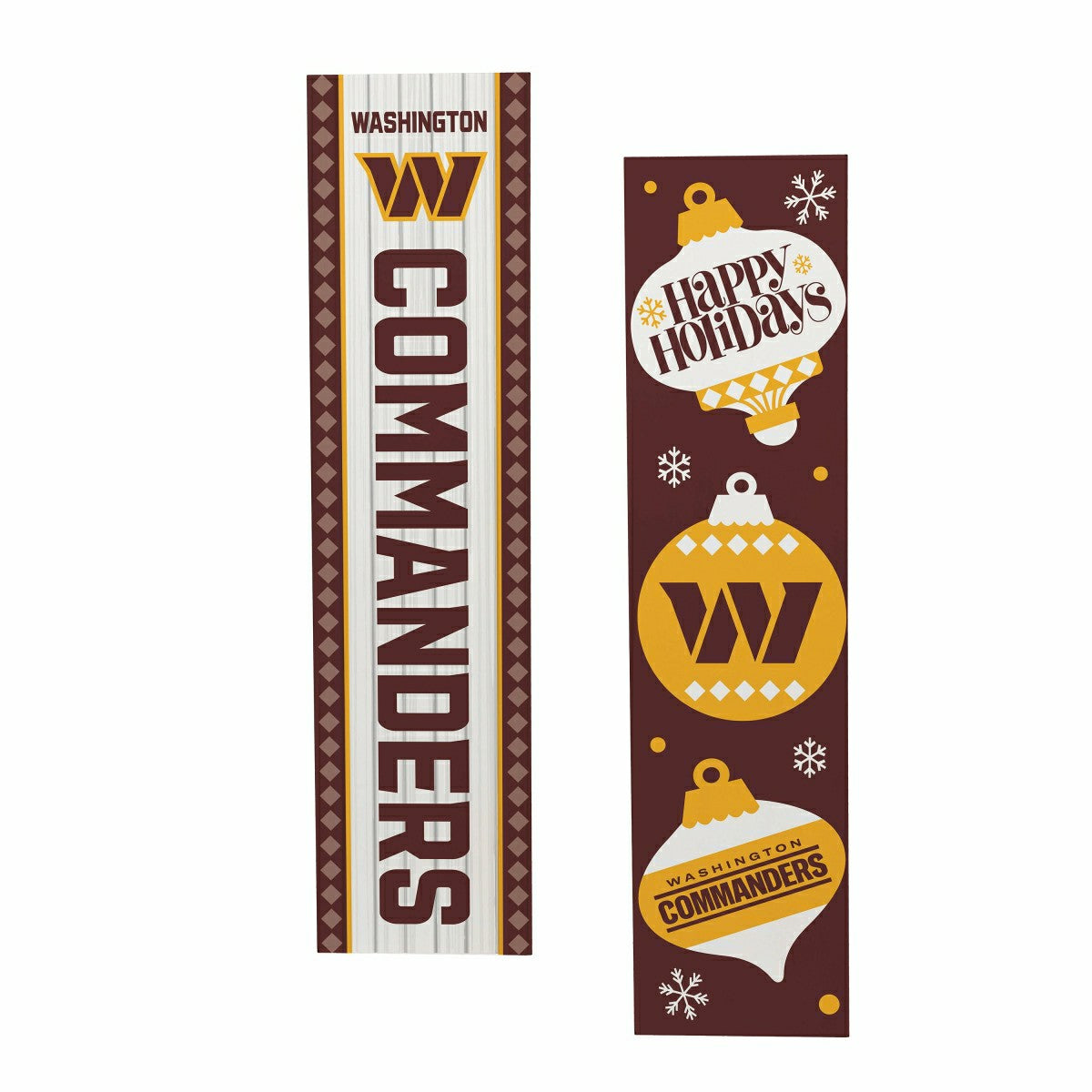 Team Sports America Best Seller - 47" Double Sided Leaner, Washington Commanders, Christmas