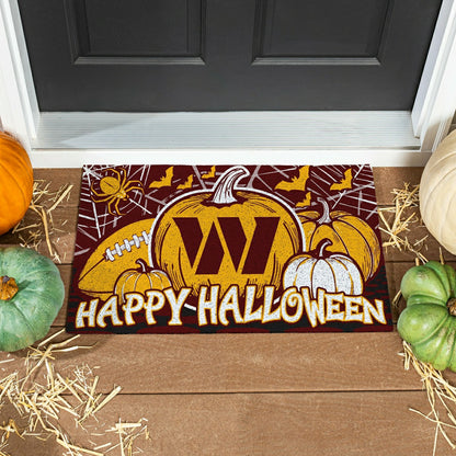 Team Sports America Recommended - Washington Commanders Halloween PVC Mat, 28"x16"