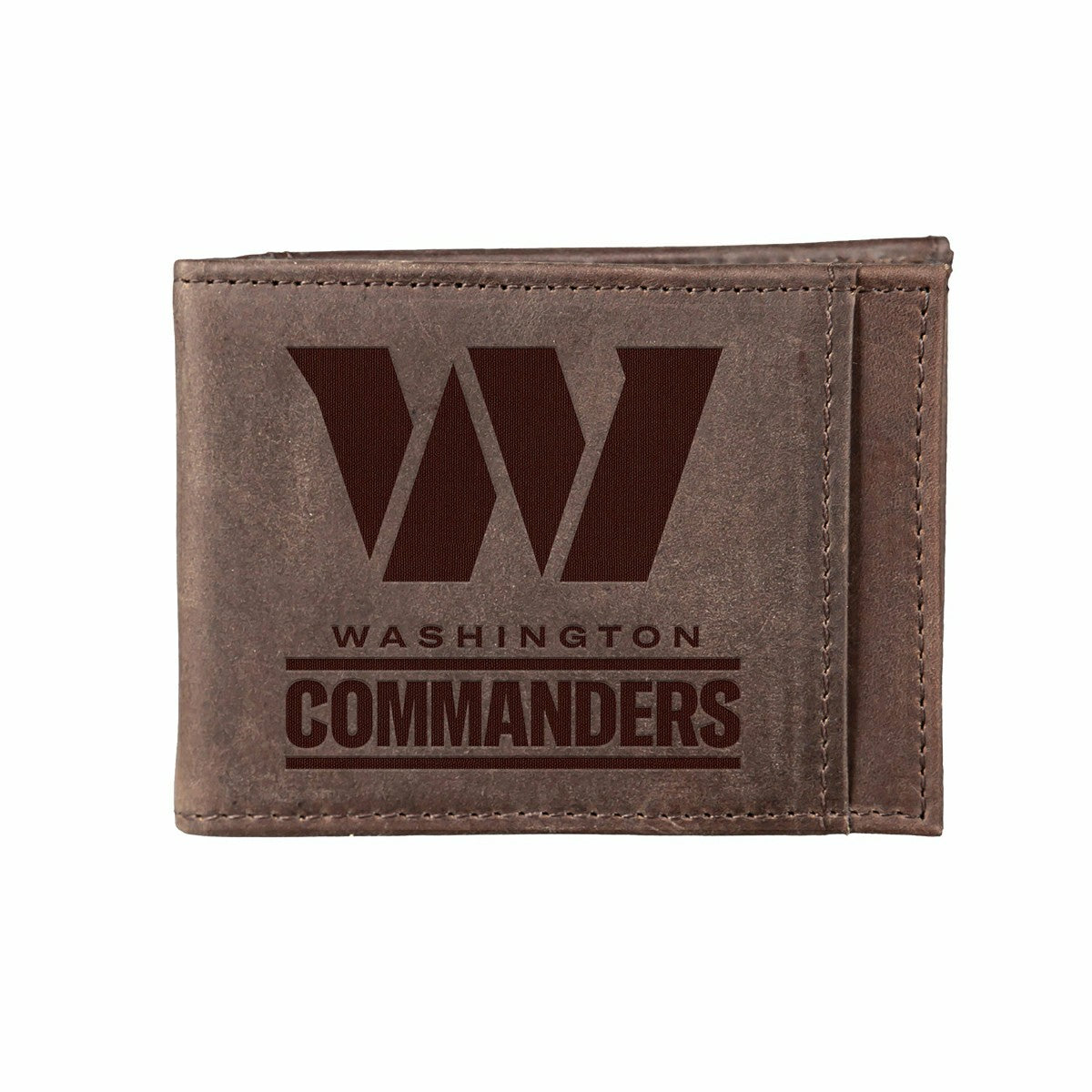 Team Sports America Best Seller - Front Pocket Wallet w/ RFID Blocking, Washington Commanders, Brown