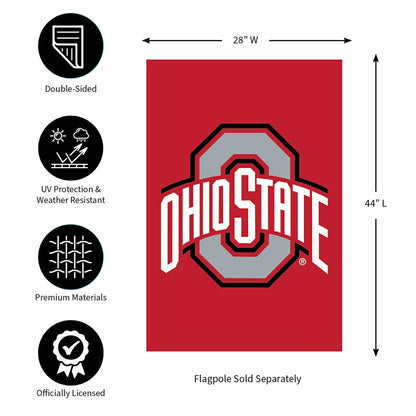 Team Sports America Classic - Ohio State University Applique House Flag