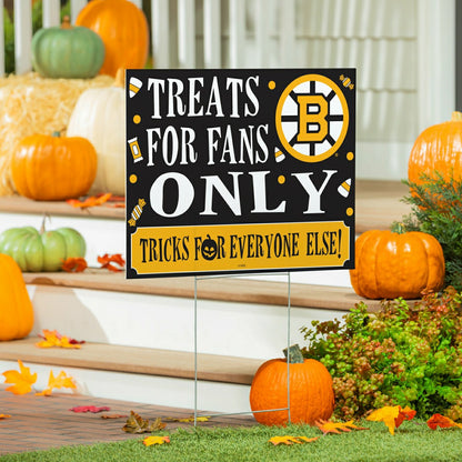 Team Sports America Everyday - Boston Bruins Yard Sign, Halloween Treats for Fans