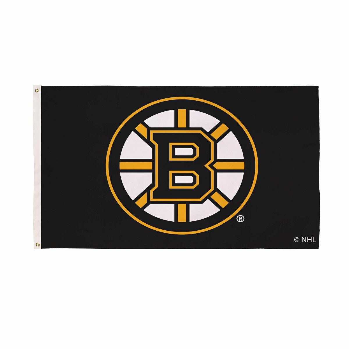 Team Sports America Exclusive - Boston Bruins Single Sided Flag with 2 Grommets, 3'x5'