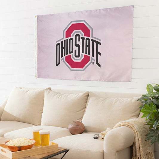 Team Sports America Essential - Ohio State University Single Sided Estate Flag with 2 Grommets, 3'x5'