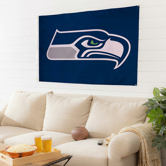 Team Sports America Everyday - Seattle Seahawks Single Sided Estate Flag with 2 Grommets, 3'x5'