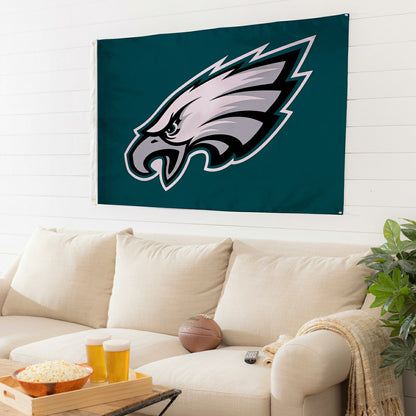 Team Sports America Value - Philadelphia Eagles Single Sided Estate Flag with 2 Grommets, 3'x5'