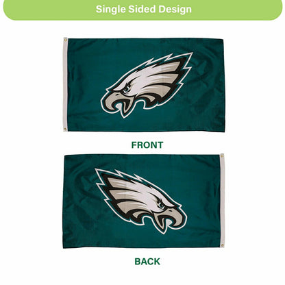 Team Sports America Value - Philadelphia Eagles Single Sided Estate Flag with 2 Grommets, 3'x5'