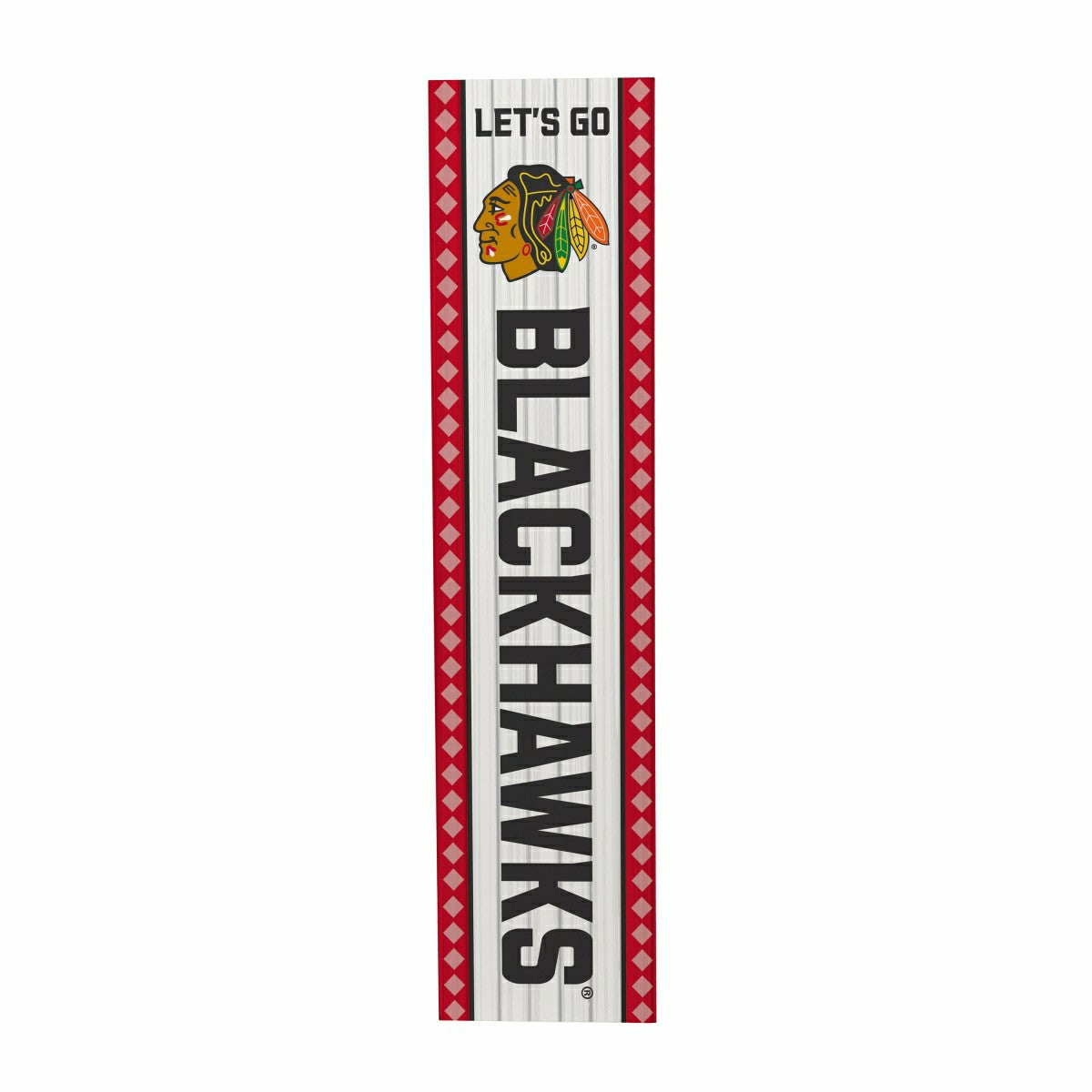 Team Sports America Signature - Chicago Blackhawks 47" Double Sided Leaner, Christmas