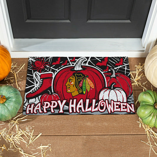 Team Sports America Classic - Chicago Blackhawks Halloween PVC Mat, 28"x16"