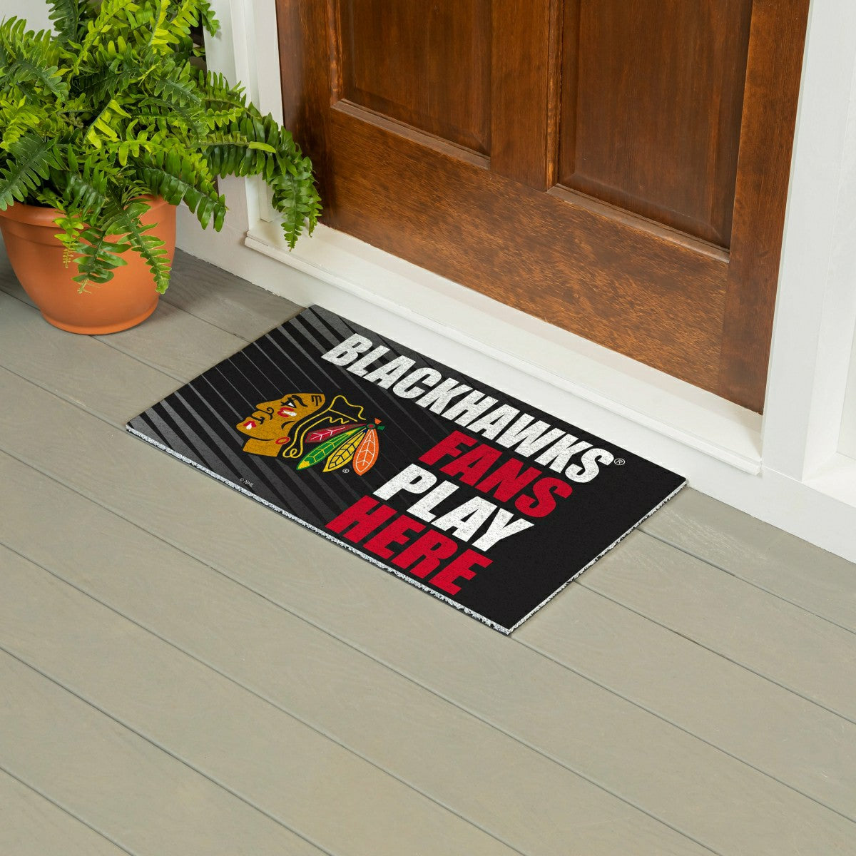 Team Sports America Essential - Chicago Blackhawks Fan Mat, 28"x16"